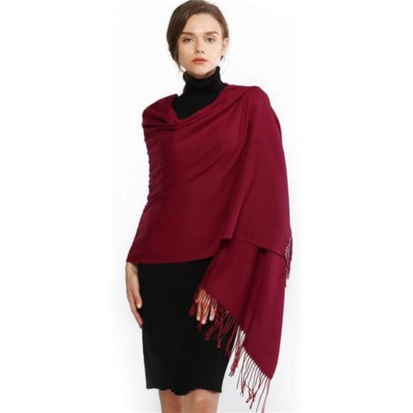 Women's Scarf Pashmina Shawls Winter Warm Long Large Scarves - Picture 7 of 7